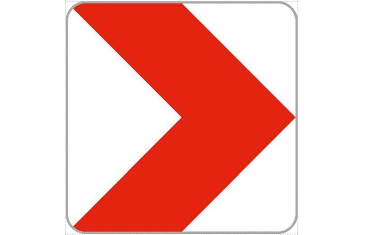 Dopravní značka Z3 - Vodící tabule