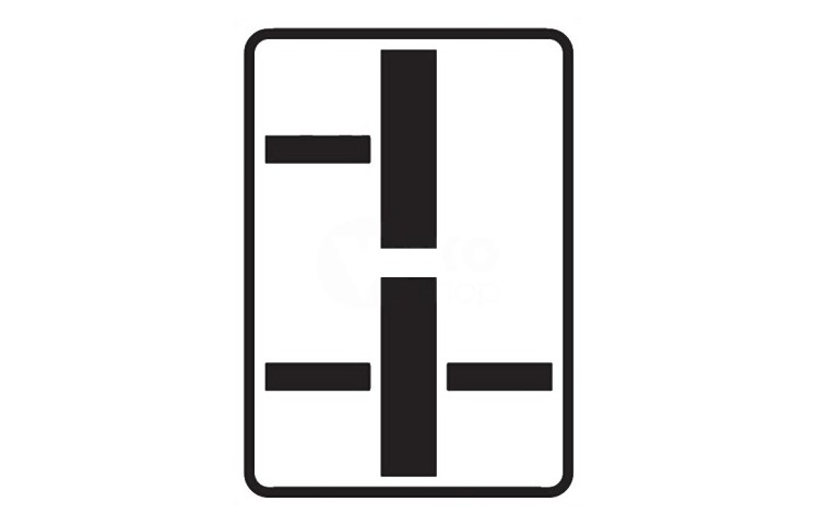 Dopravní značka E2d - Tvar dvou křižovatek