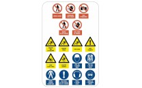 Tabule s bezpečnostními pokyny na stavbu Tabule s bezpečnostními pokyny na stavbu