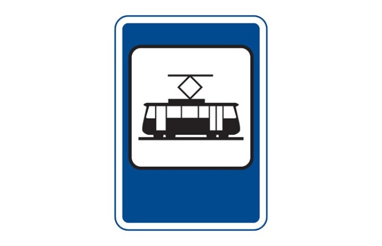 Dopravní značka IJ4d - Zastávka tramvaje