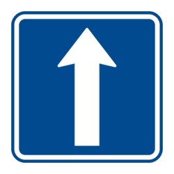 Dopravní značka IP4b - Jednosměrný provoz