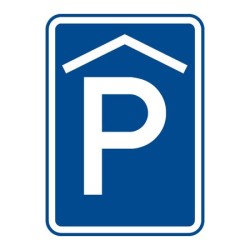 Dopravní značka IP13a - Kryté parkoviště