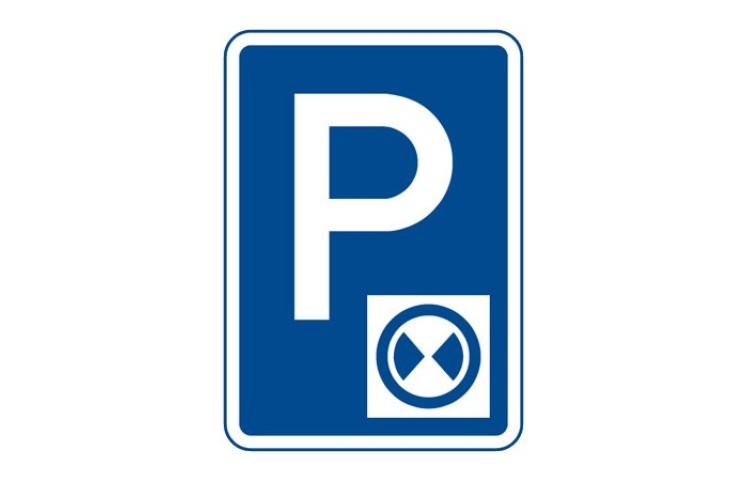 Dopravní značka IP13b - Parkoviště s parkovacím kotoučem Dopravní značka IP13b - Parkoviště s parkovacím kotoučem