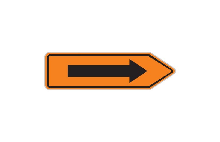 Dopravní značka IS11c - Směrová tabule pro vyznačení objížďky