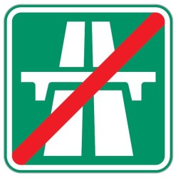 Dopravní značka IZ1b - Konec dálnice