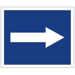 Plavební znak D3 - Doporučuje se plout ve směru šipky