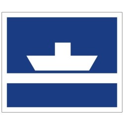 Plavební znak E4a - Převozní lodě, které neplují volně