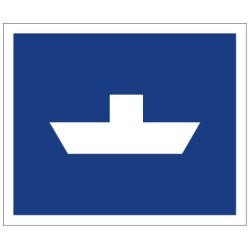 Plavební znak E4b - Převozní lodě plující volně