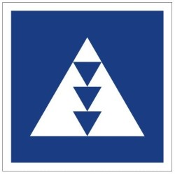 Plavební znak E5.7 - Místo vyhrazené pro stání plavidel určených k plavbě tlačením