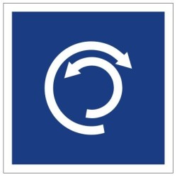 Plavební znak E8 - Místo doporučené pro obrat