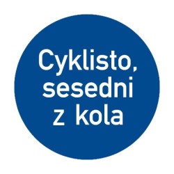 Dopravní značka C14a - Jiný příkaz