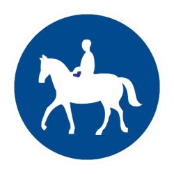 Dopravní značka C11a - Stezka pro jezdce na zvířeti