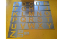Kovové šablony písmen, 200mm