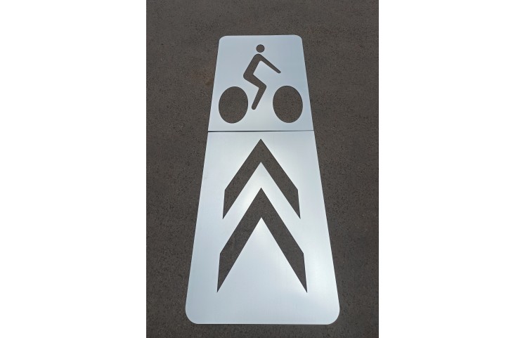 Šablona -  V20 Piktogramový koridor pro cyklisty