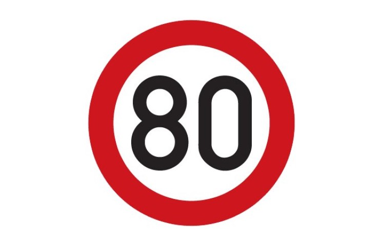 Dopravní značka B20a - Nejvyšší dovolená rychlost