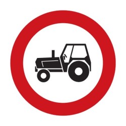 Dopravní značka B6 - Zákaz vjezdu traktorů