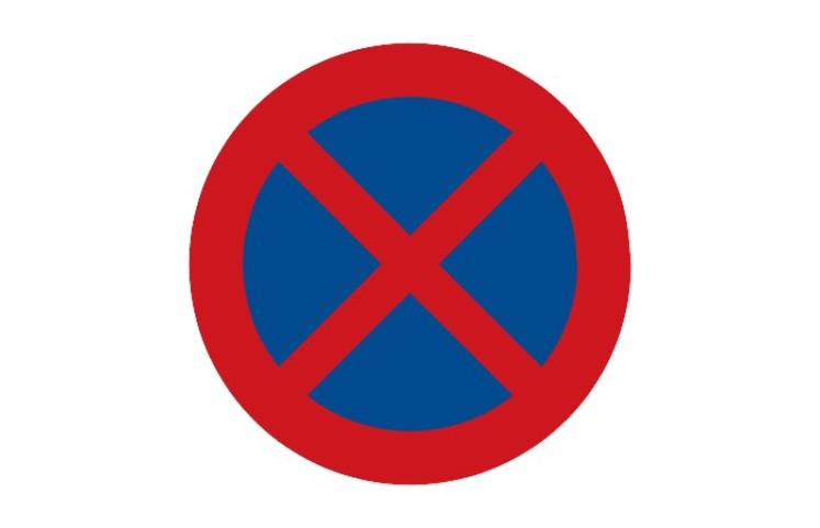 Dopravní značka B28 - Zákaz zastavení Dopravní značka B28 - Zákaz zastavení