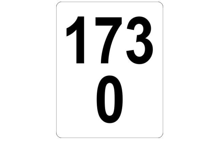 Železniční značka - Staničník bílý Železniční značka - Staničník bílý