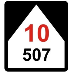 Železniční značka -Sklon K - stoupání