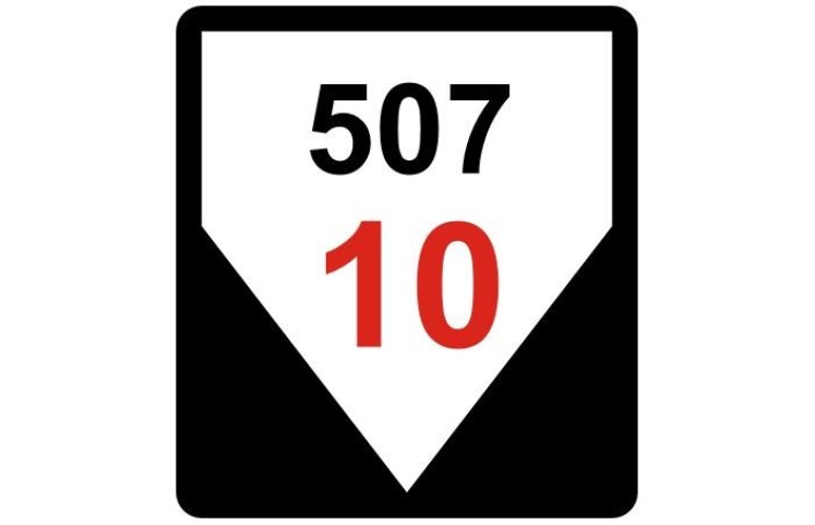 Železniční značka - Sklon K - klesání Železniční značka - Sklon K - klesání