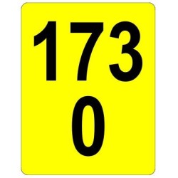 Železniční značka - Staničník žlutý