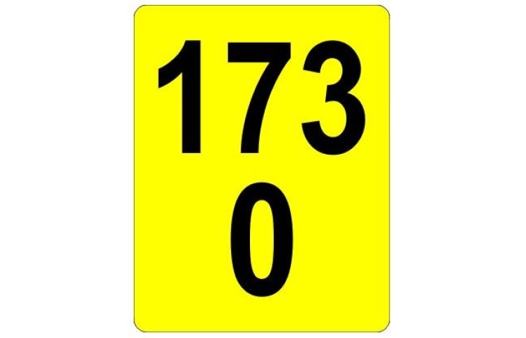 Železniční značka - Staničník žlutý