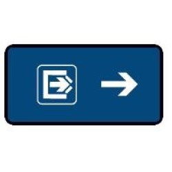 Železniční značka - Směr východu