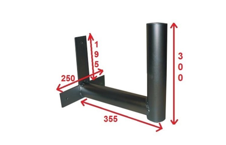 Držák pro dopravní zrcadlo na zeď