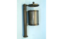 Litinový koš Masiv se sloupkem a víkem