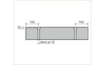 Betonový parkovací doraz